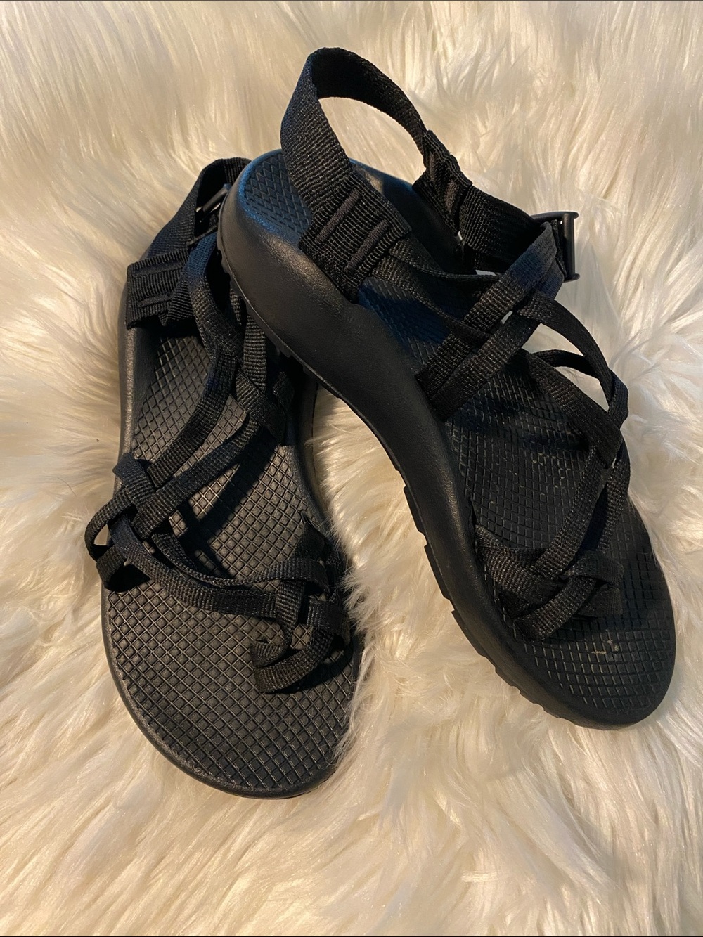 Chaco Women's Black Strappy Comfort Sandals